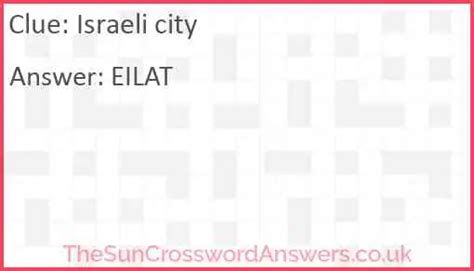 city in israel crossword clue.